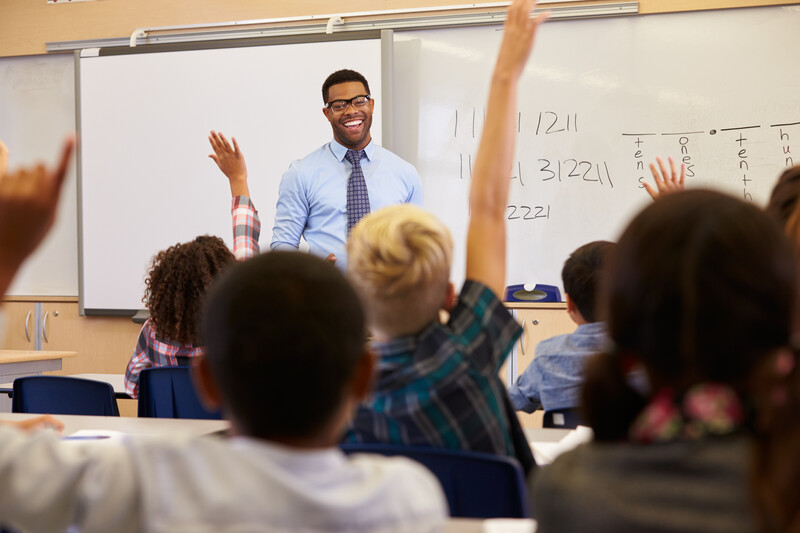 Teacher in class